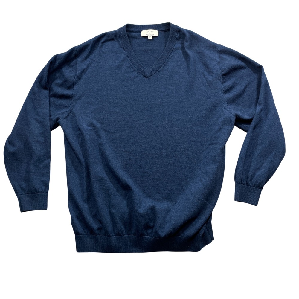 Turnbury 3 XT Extra Fine Merino Wool Navy V Neck‎ Sweater Men's